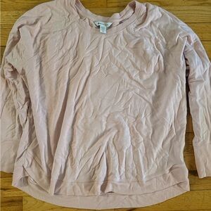 Athleta Blush Pink Crew Neck Top